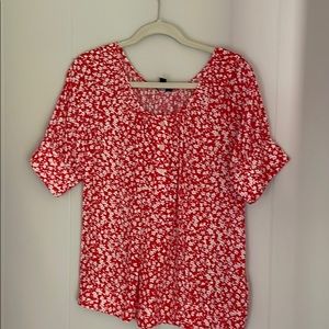 J.crew Floral Blouse
